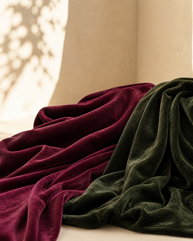 Luxury velvet fabric — premium quality by Divino Studios
